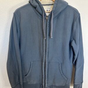 Vintage J. Crew Navy and Cream Sherpa-Lined Jacket